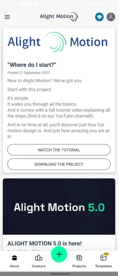 How to Sign in on Alight Motion Mod APK - Step 2