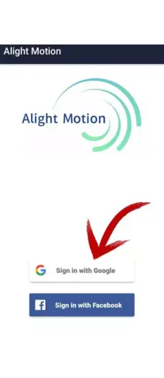 How to Sign in on Alight Motion Mod APK - Step 4