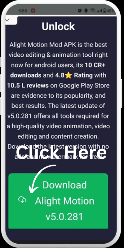 Download on Android Step 1